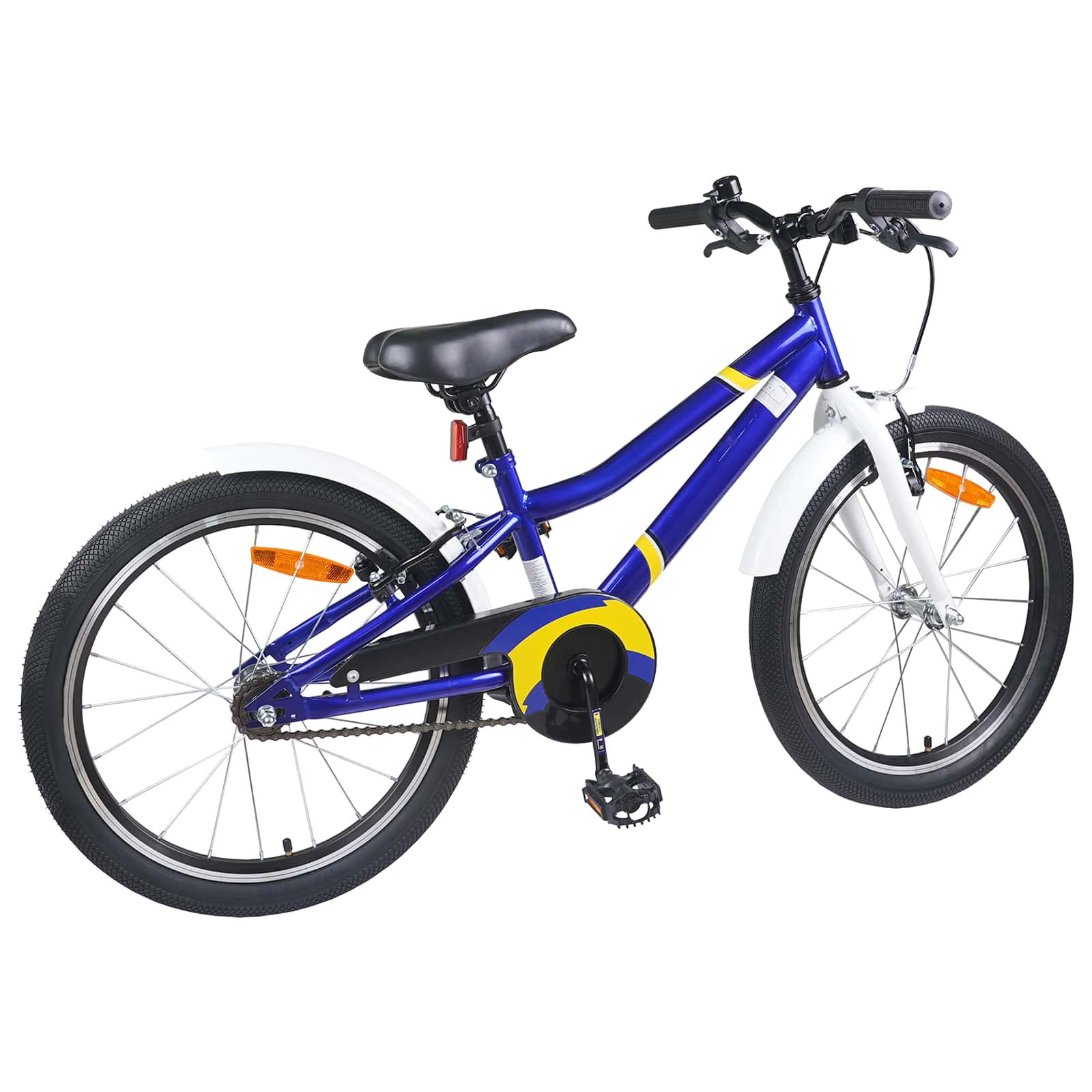 vidaXL Kids Bike 24 Inches for 8-12 Years Old Blue White 3