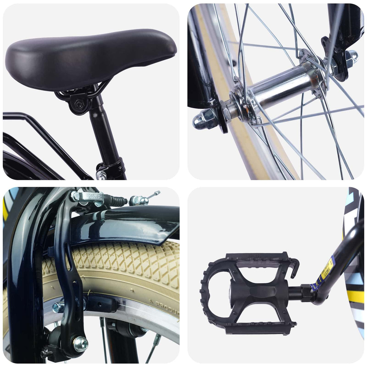 Kids Bike for 2-4 Years Old Black 24 inches