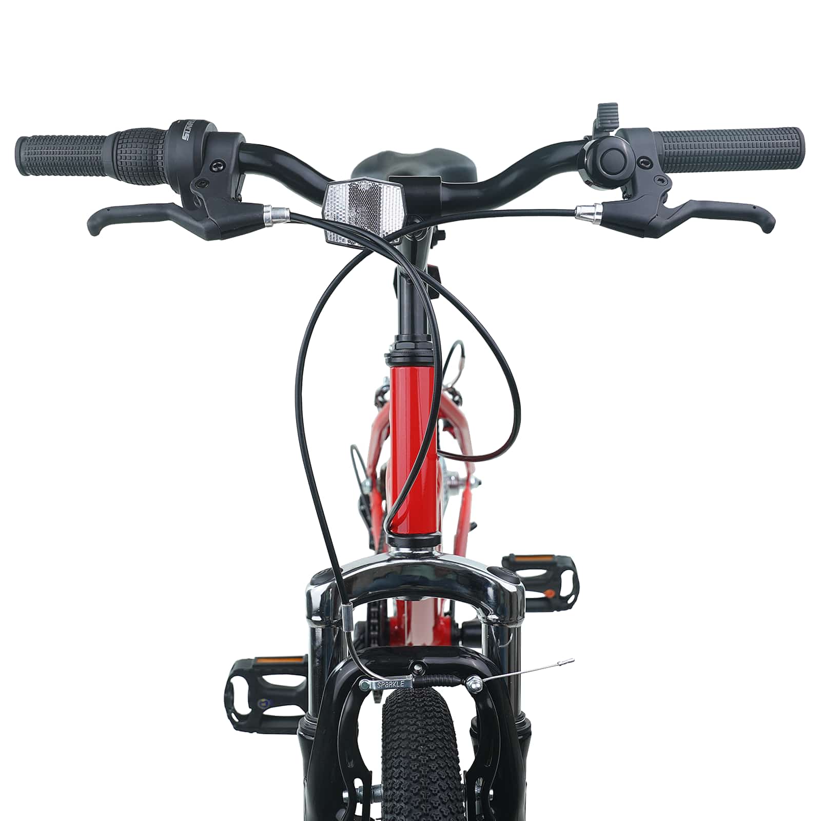 vidaXL Kids Bike 24 Inches 6-Speed for 8-12 Years Old Red 5