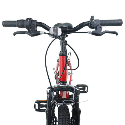 vidaXL Kids Bike 24 Inches 6-Speed for 8-12 Years Old Red 5