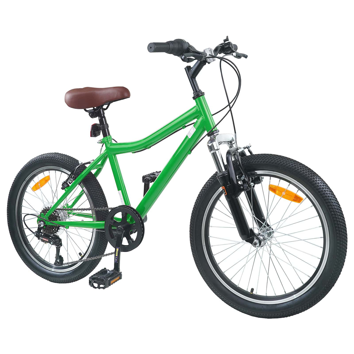vidaXL Kids Bike 24 Inches 6-Speed for 8-12 Years Old Green 2