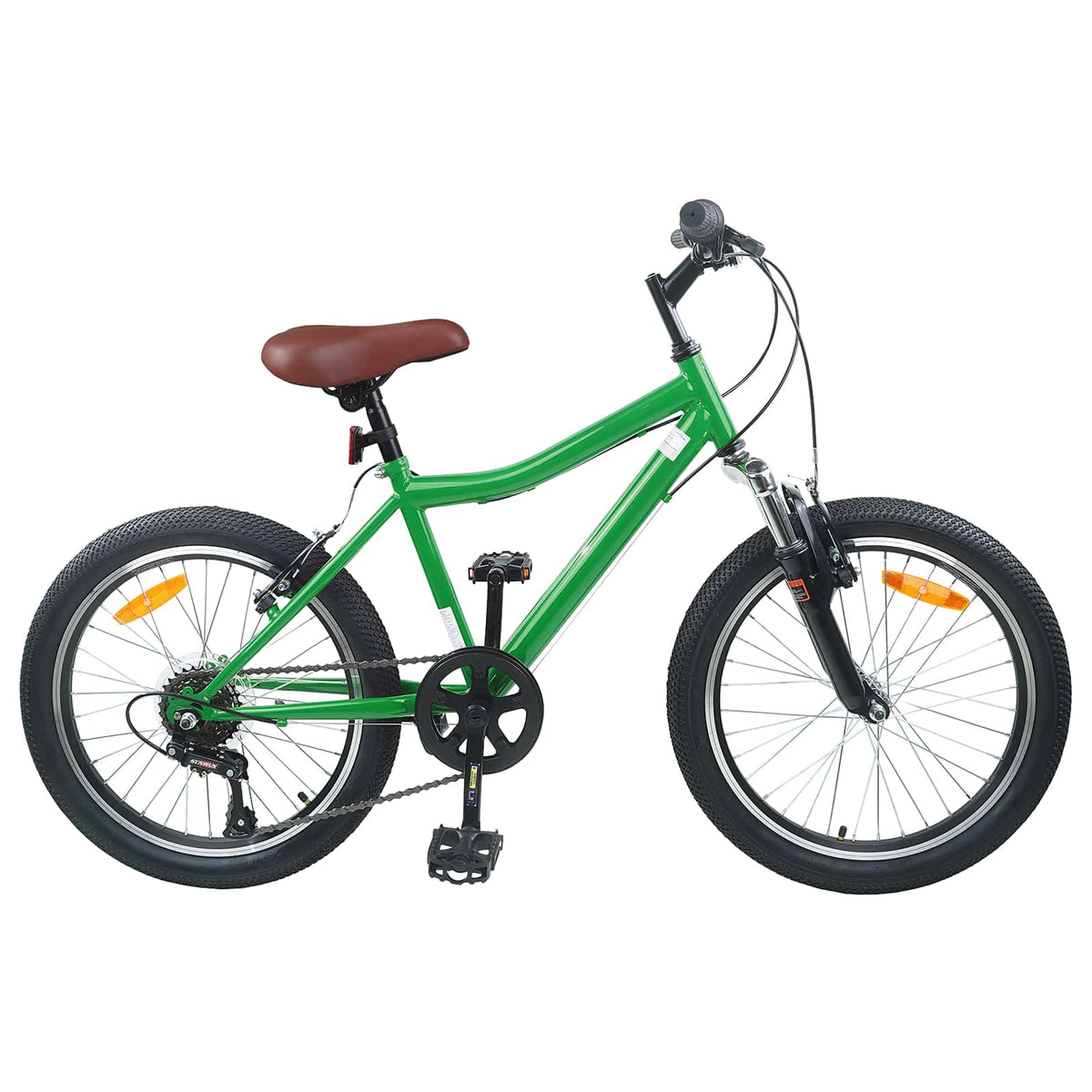 vidaXL Kids Bike 24 Inches 6-Speed for 8-12 Years Old Green 1