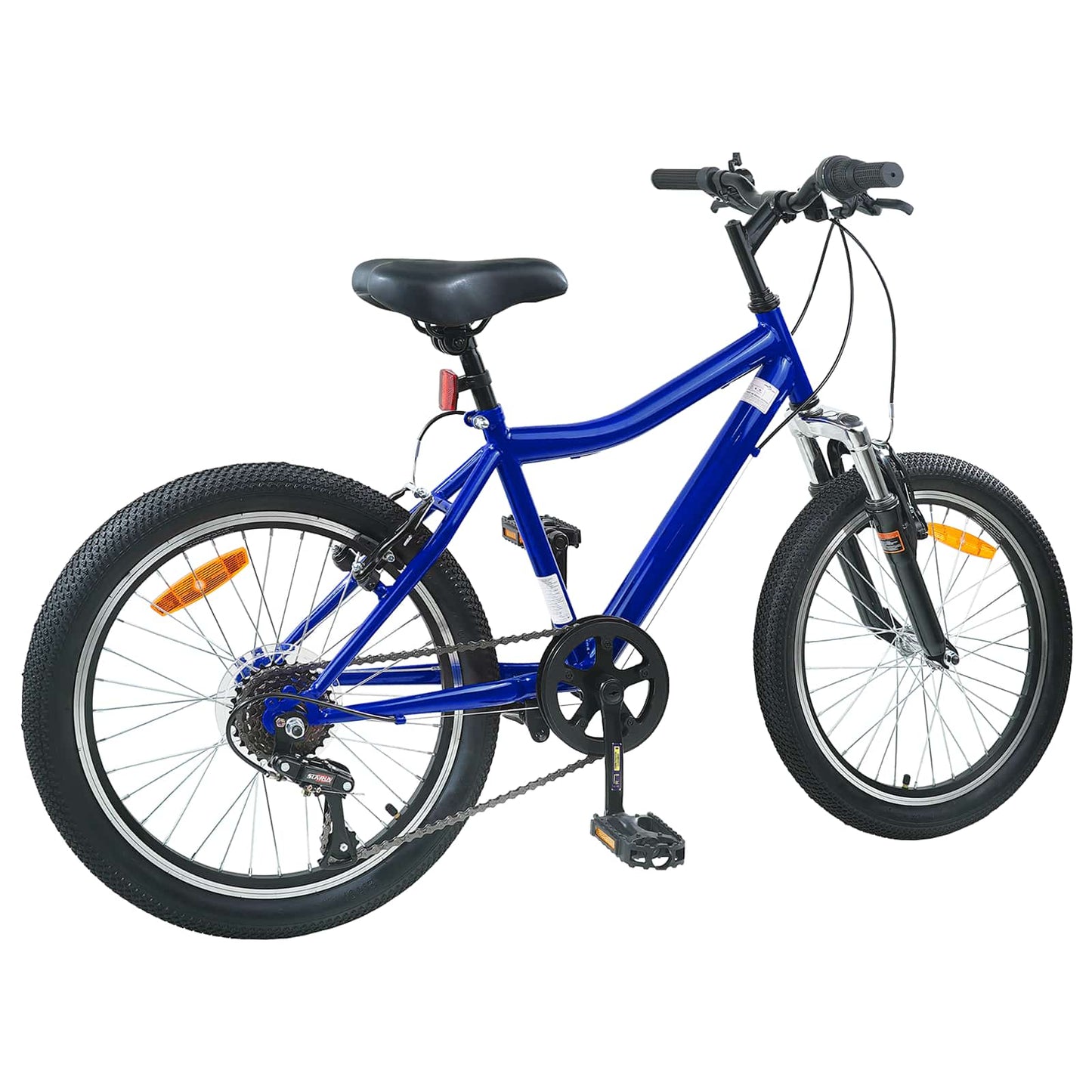 vidaXL Kids Bike 24 Inches 6-Speed for 8-12 Years Old Dark Blue 3