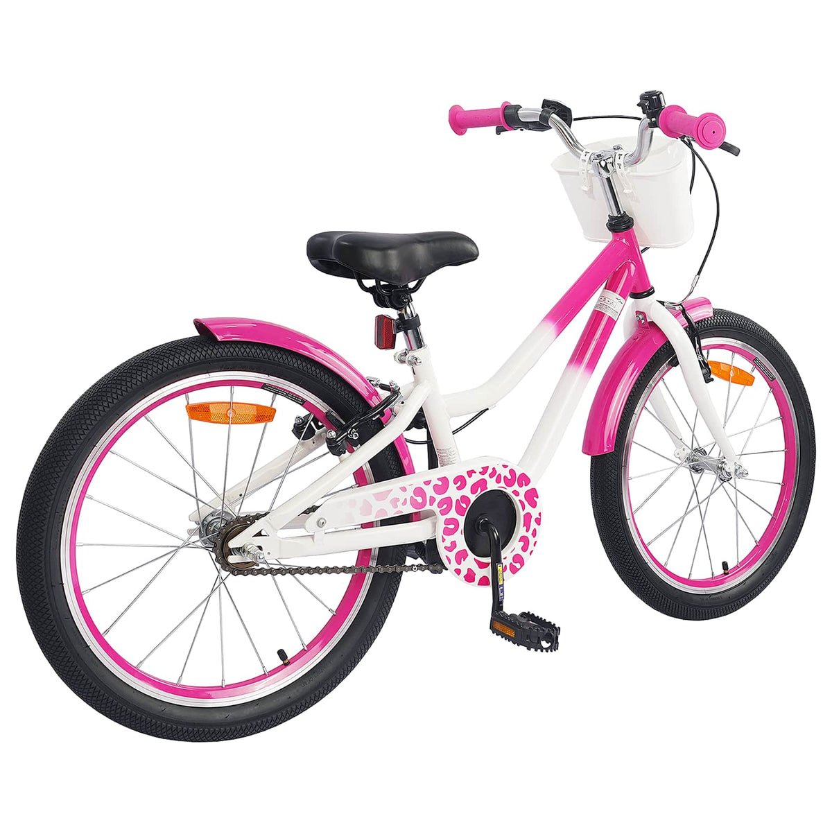vidaXL Kids Bike 18 Inches for 5-7 Years Old Pink 3