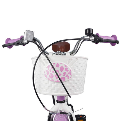 vidaXL Kids Bike 18 Inches for 5-7 Years Old Purple 5