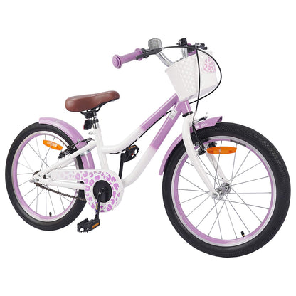 vidaXL Kids Bike 18 Inches for 5-7 Years Old Purple 2