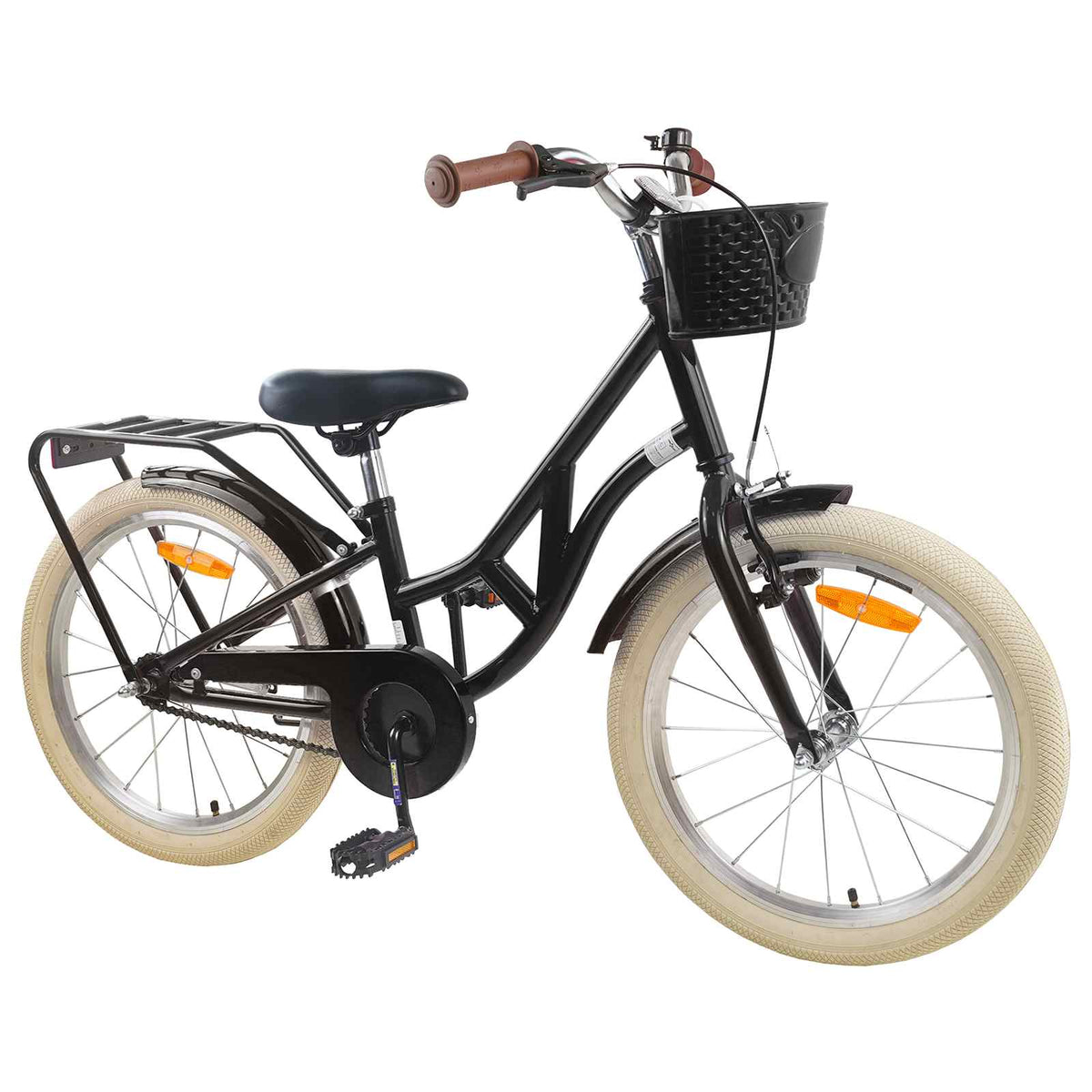 vidaXL Kids Bike 24 Inches for 8-12 Years Old Black 2