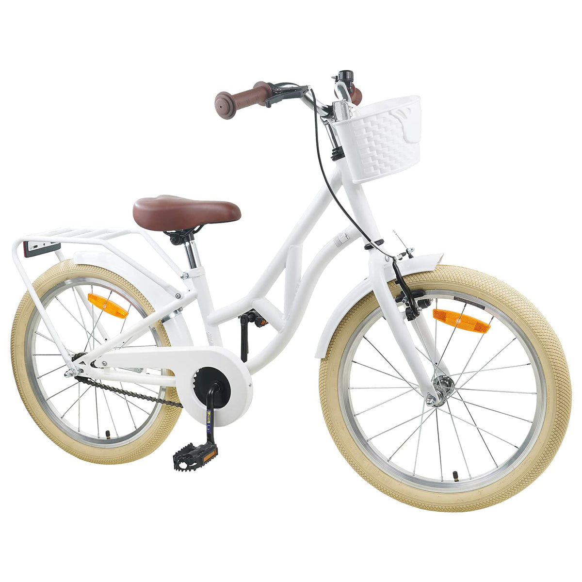 vidaXL Kids Bike 24 Inches for 8-12 Years Old White 2
