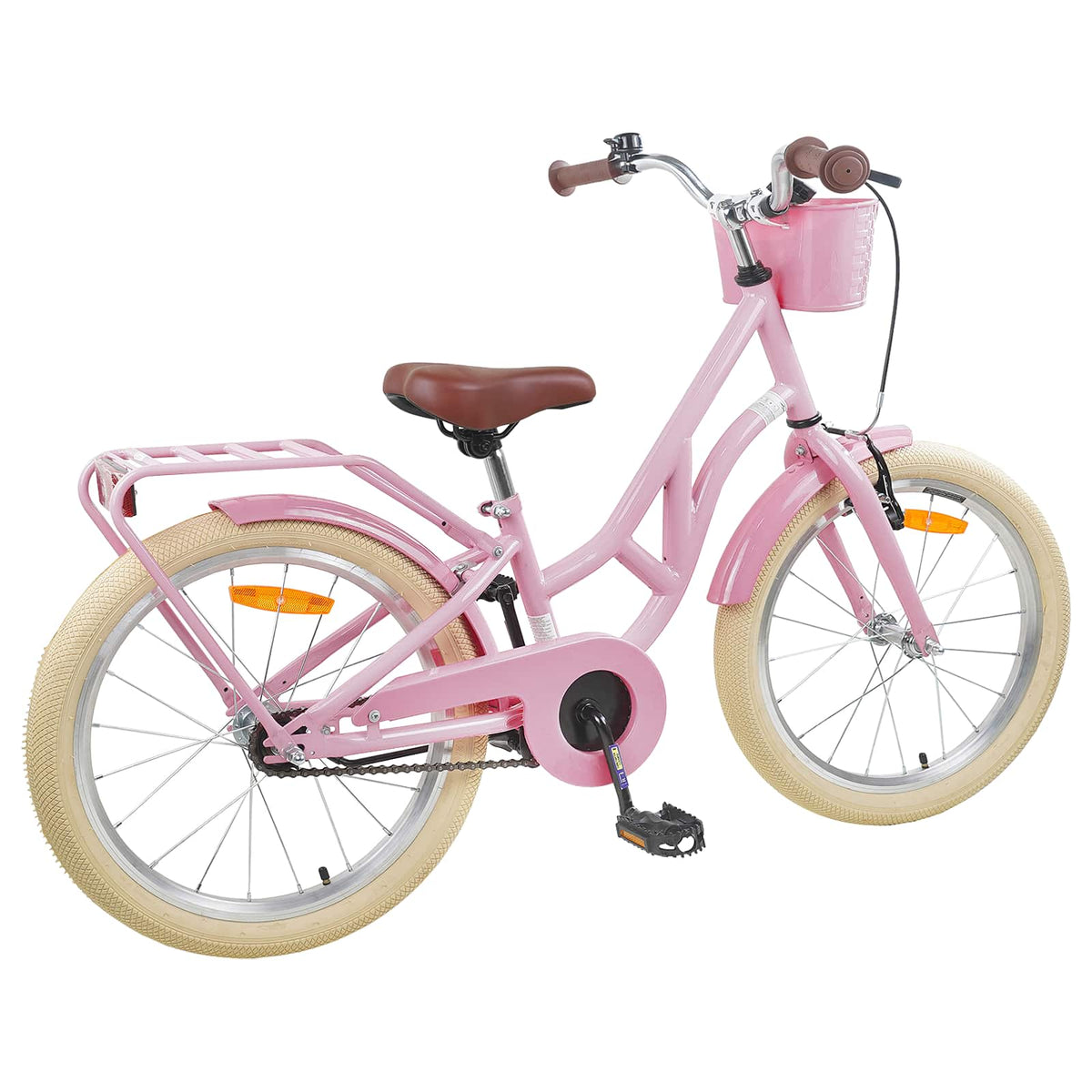 vidaXL Kids Bike 24 Inches for 8-12 Years Old Light Pink 3