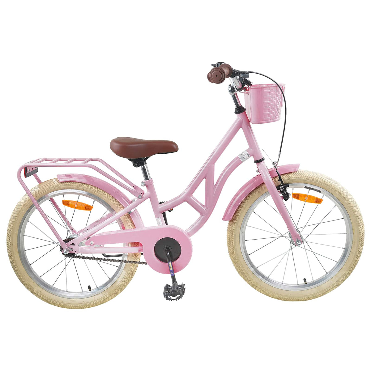 vidaXL Kids Bike 24 Inches for 8-12 Years Old Light Pink 1