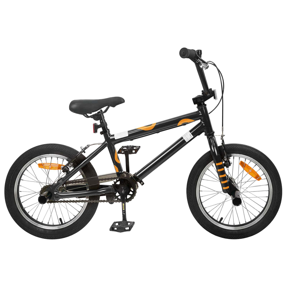 BMX Bike for 5-8 Years Old Black 16 inches
