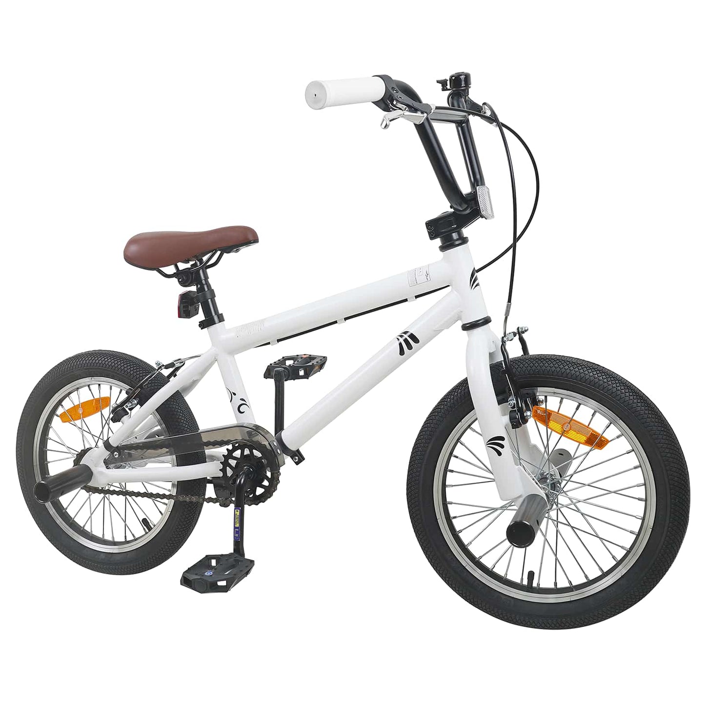 vidaXL BMX Bike 20 Inches for over 9 Years Old White 2
