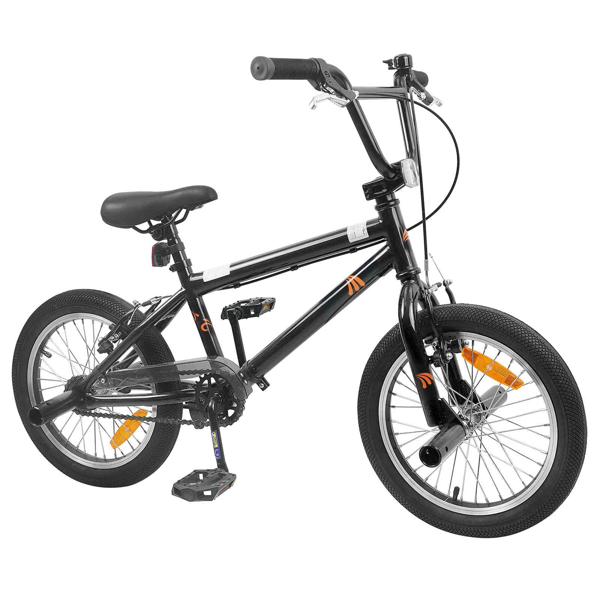 vidaXL BMX Bike 20 Inches for 9 Years Old Black 2