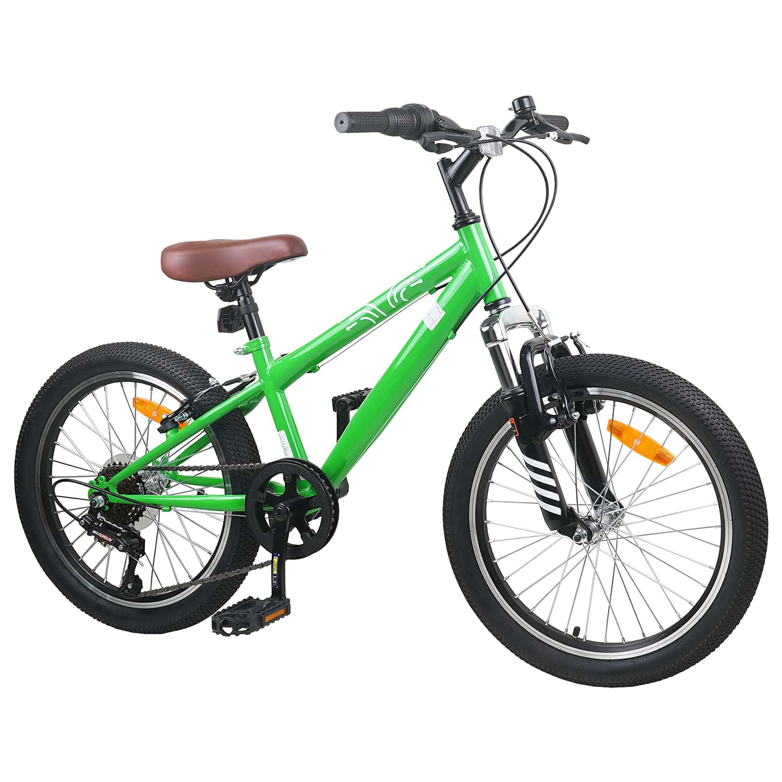 vidaXL Mountain Bike 24 Inches 6-Speed for 8-12 Years Old Green 2