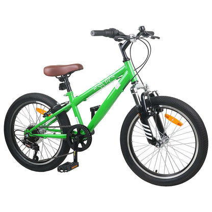 vidaXL Mountain Bike 24 Inches 6-Speed for 8-12 Years Old Green 2
