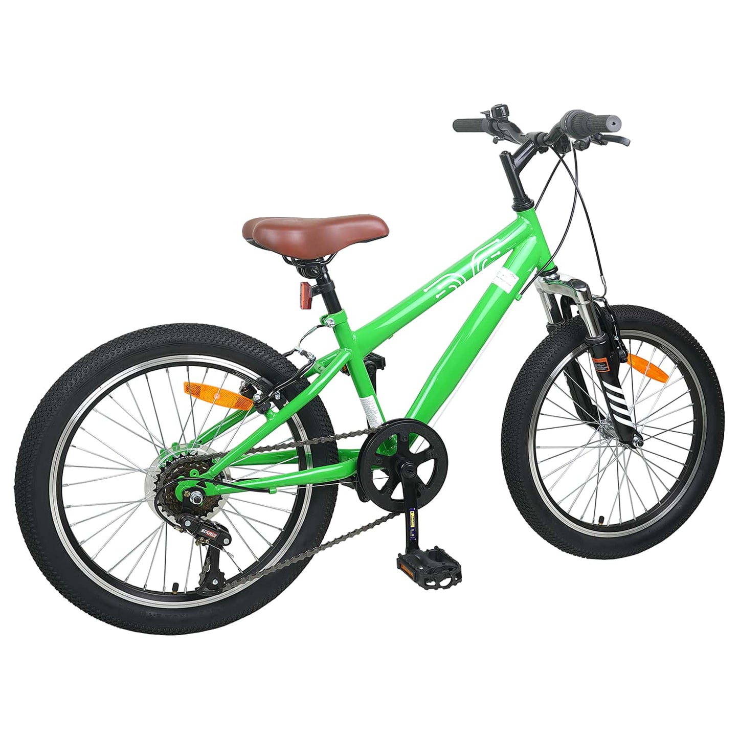 vidaXL Mountain Bike 24 Inches 6-Speed for 8-12 Years Old Green 3