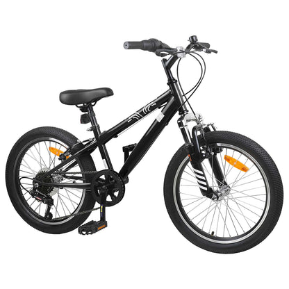 vidaXL Mountain Bike 20 Inches 6-Speed for 5-8 Years Old Black 2