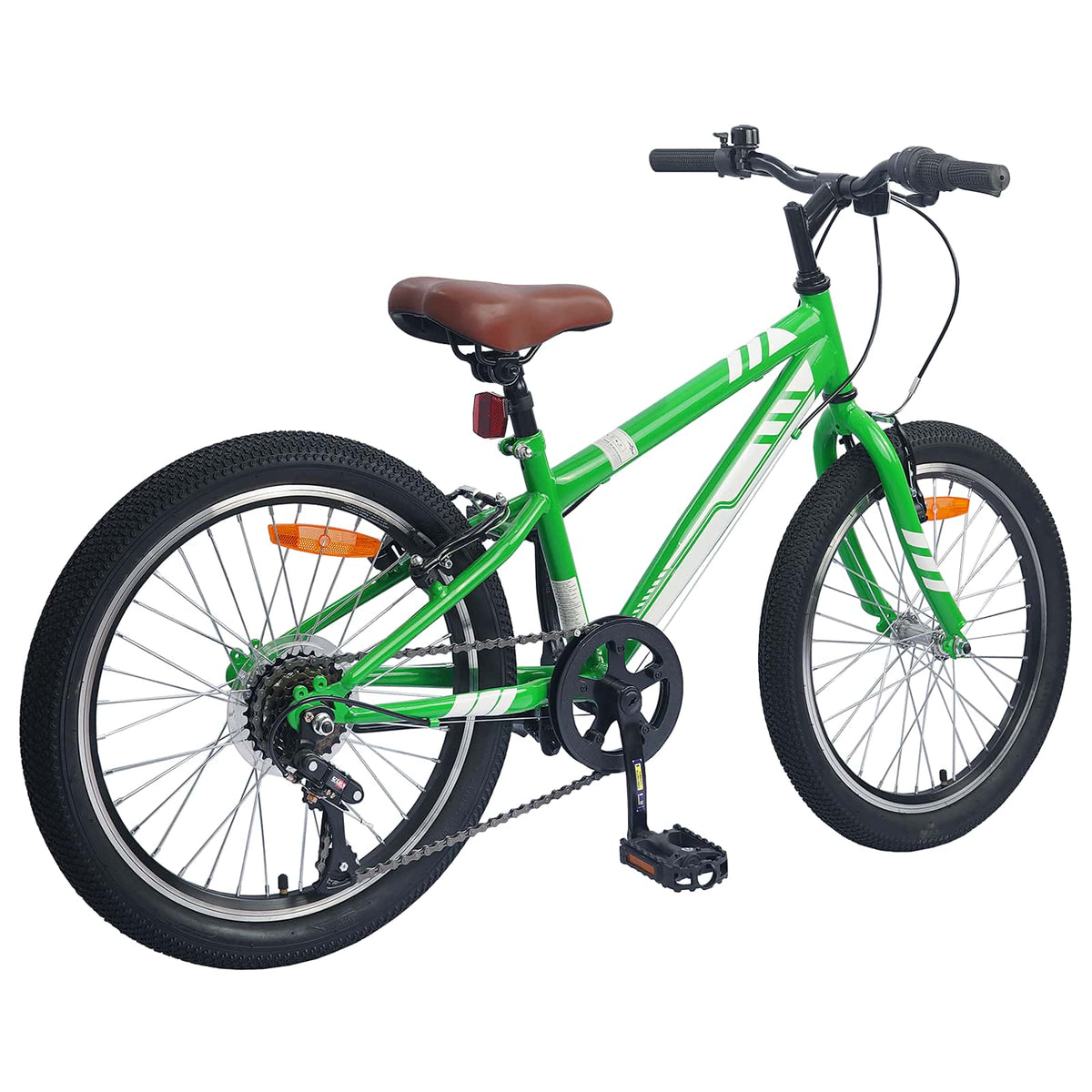 vidaXL Mountain Bike 24 Inches 6-Speed for 8-12 Years Old Green 3