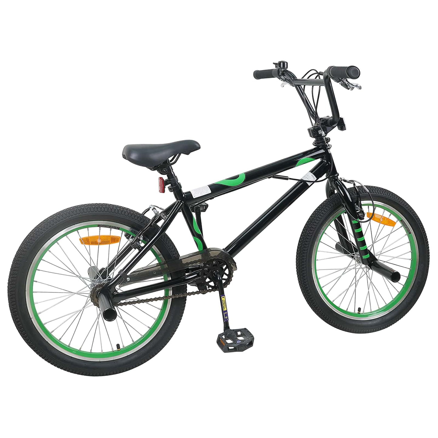 vidaXL BMX Bike 20 Inches for over 9 Years Old Black 3