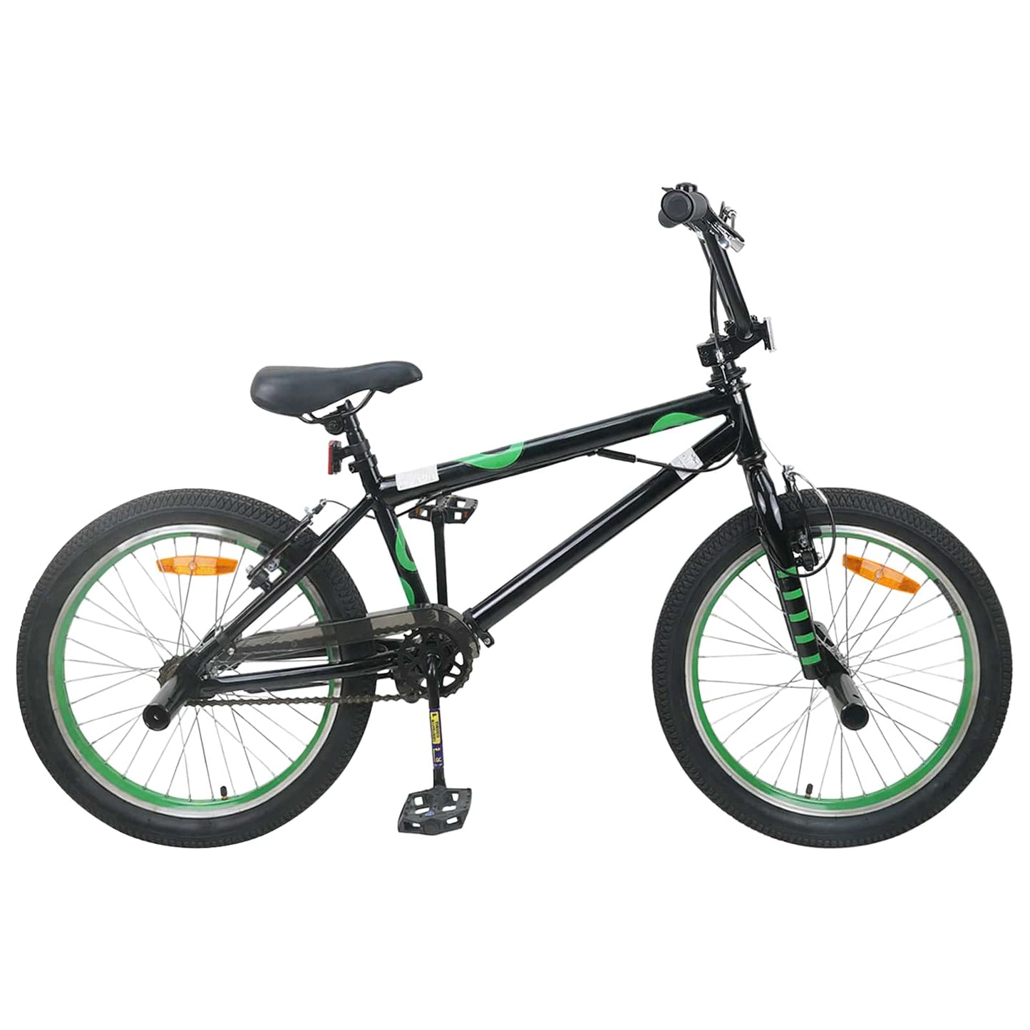 vidaXL BMX Bike 20 Inches for over 9 Years Old Black 1