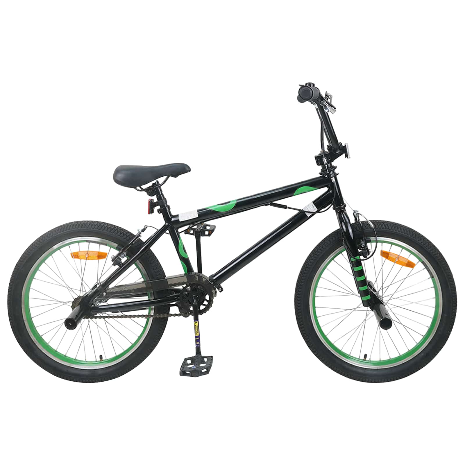vidaXL BMX Bike 20 Inches for over 9 Years Old Black 1