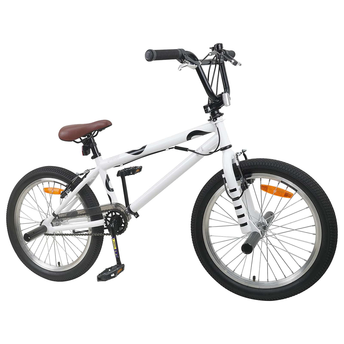 vidaXL BMX Bike 20 Inches for over 9 Years Old White 2