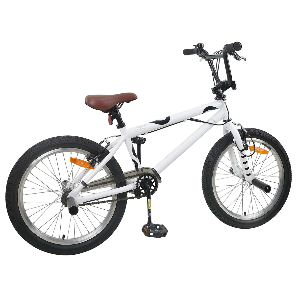 vidaXL BMX Bike 20 Inches for over 9 Years Old White 3