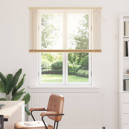 Venetian Blind with Pattern 25 mm PVC Drop 150 cm Light Brown 120 cm