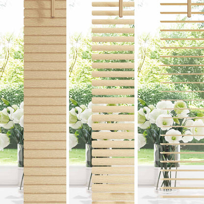 Venetian Blind with Pattern 25 mm PVC Drop 150 cm Light Brown 120 cm