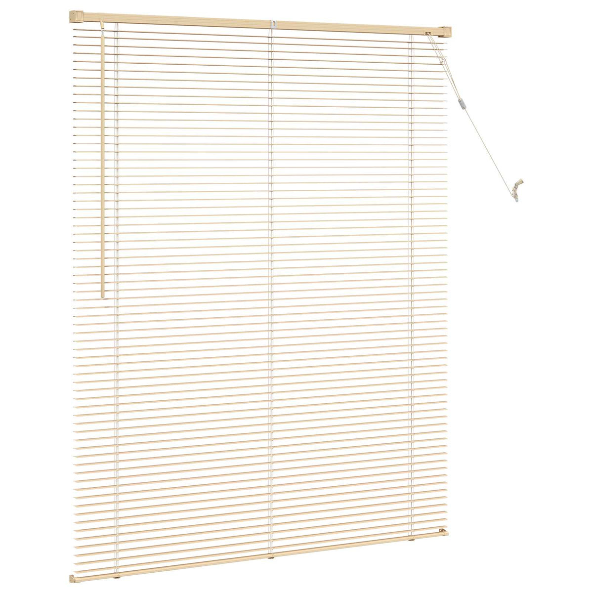 Venetian Blind with Pattern 25 mm PVC Drop 150 cm Light Brown 120 cm