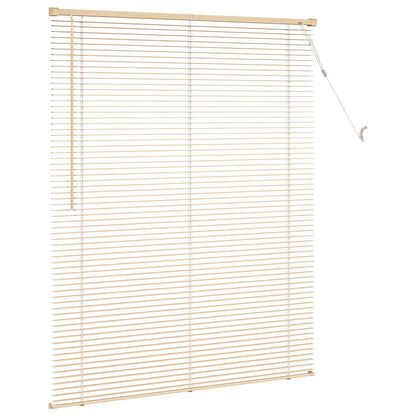 Venetian Blind with Pattern 25 mm PVC Drop 150 cm Light Brown 120 cm