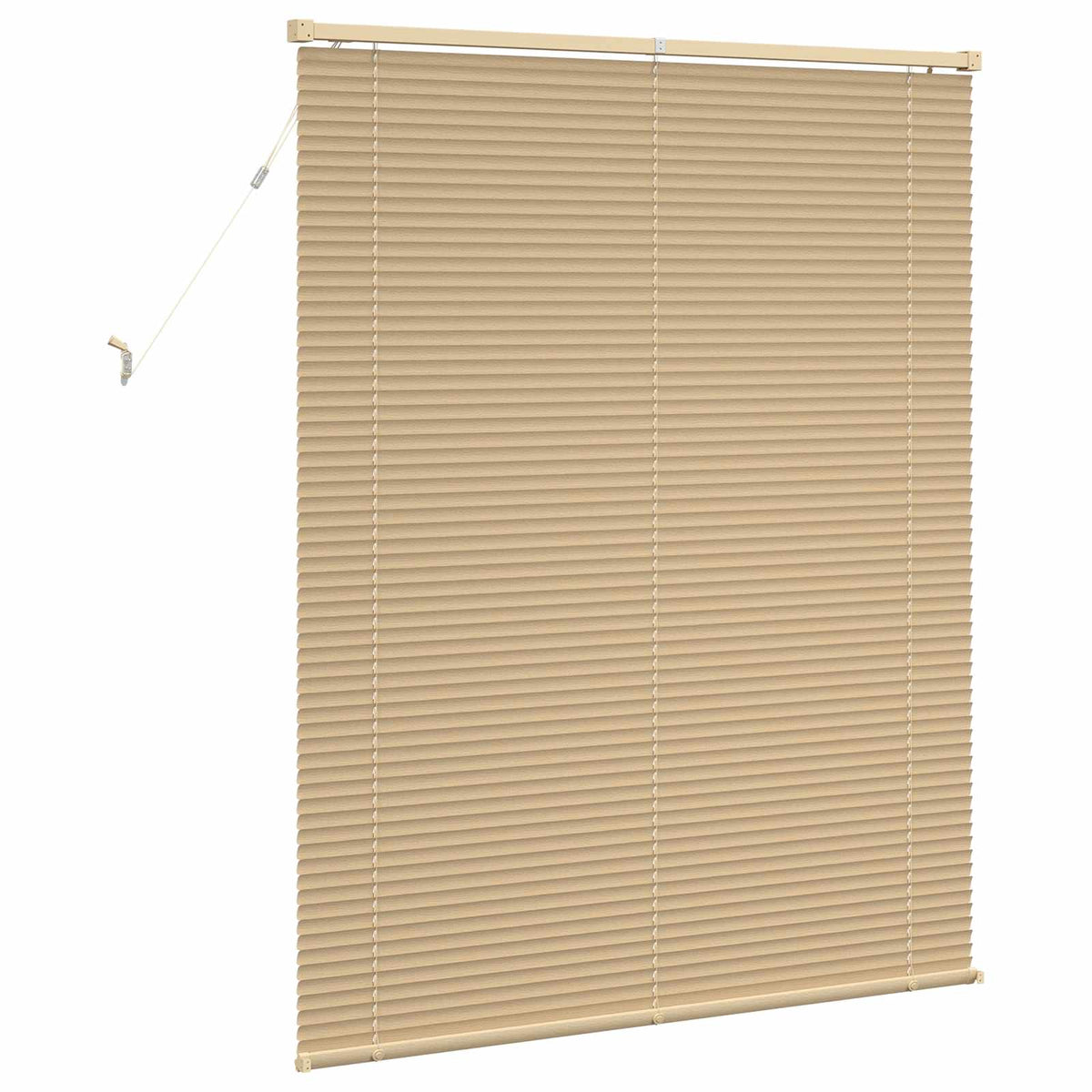 Venetian Blind with Pattern 25 mm PVC Drop 150 cm Light Brown 120 cm