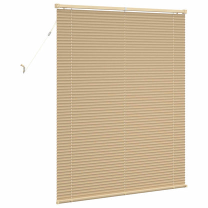 Venetian Blind with Pattern 25 mm PVC Drop 150 cm Light Brown 120 cm