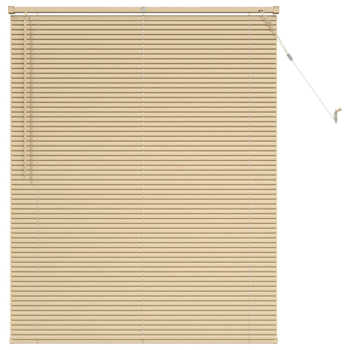 Venetian Blind with Pattern 25 mm PVC Drop 150 cm Light Brown 120 cm