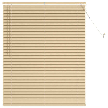 Venetian Blind with Pattern 25 mm PVC Drop 150 cm Light Brown 120 cm