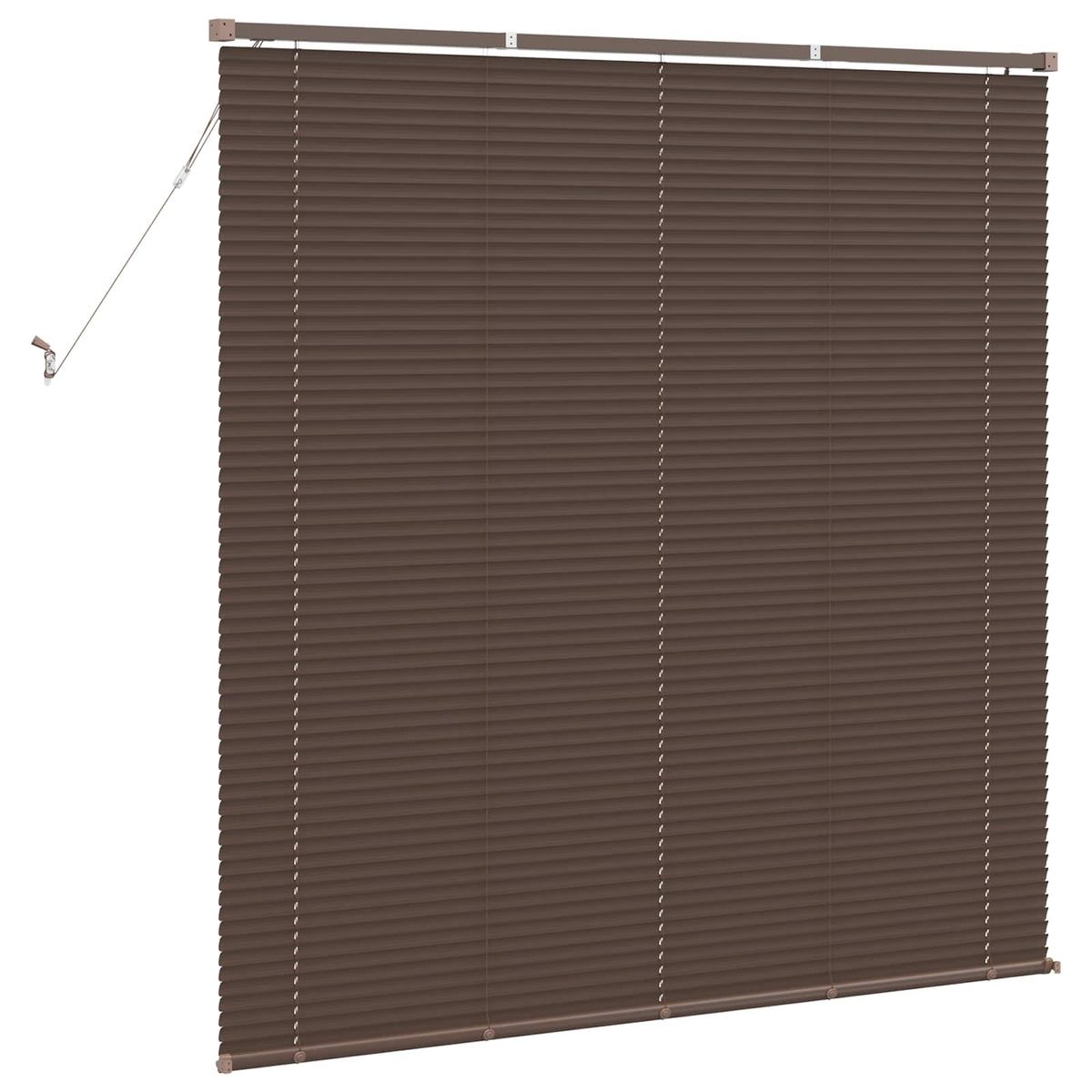 Venetian Blind 25 mm PVC Drop 150 cm Dark Brown 140 cm