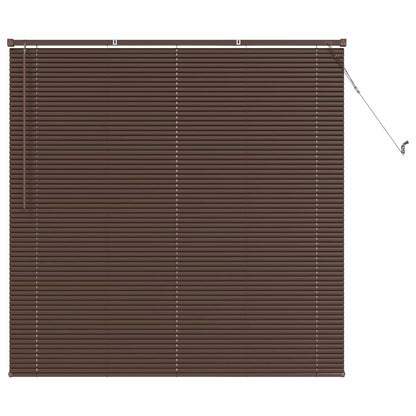 Venetian Blind 25 mm PVC Drop 150 cm Dark Brown 140 cm