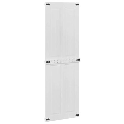 vidaXL Barn Door CORONA 70 x 210 cm Solid Pine Wood White 6