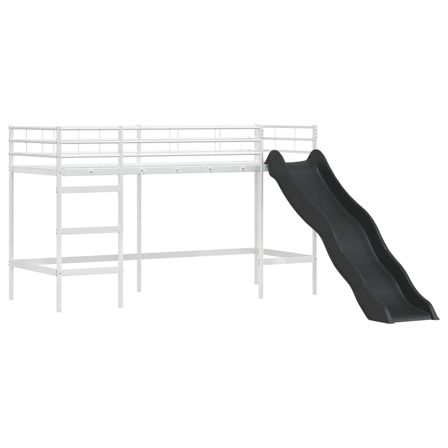 vidaXL Kids'Bunk Bed Frame Plain White and Pink 100 x 190 cm Metal 5