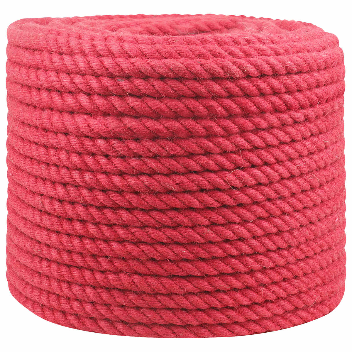 vidaXL Jute Rope 14 mm Red 100% Tossa jute 2