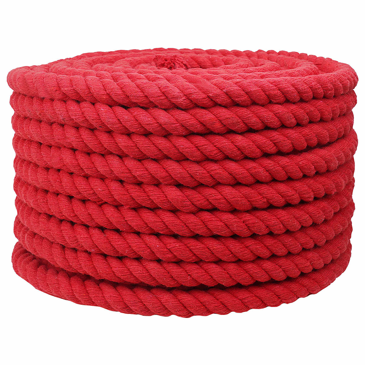 Cotton Rope 100% Cotton Red Length 25 m 20 mm
