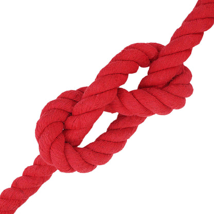 Cotton Rope 100% Cotton Red Length 10 m 36 mm