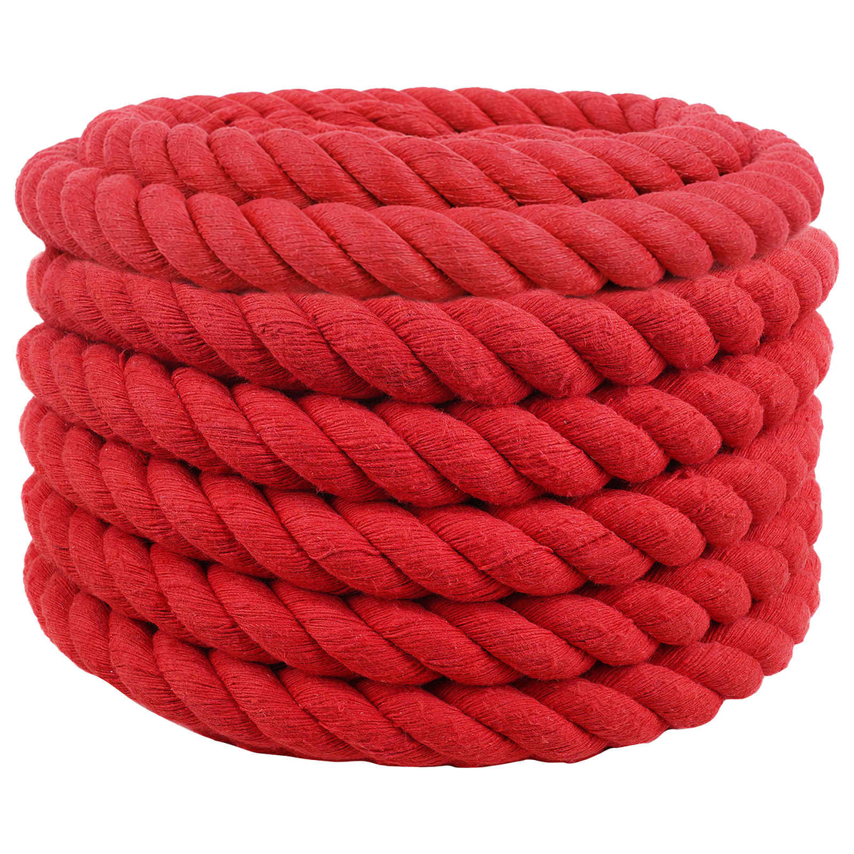 Cotton Rope 100% Cotton Red Length 10 m 36 mm
