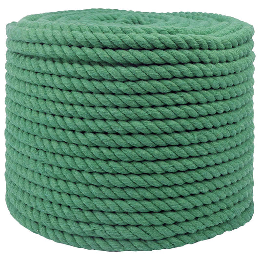 vidaXL Cotton Rope 14 mm 250 m Green 100% Cotton 2