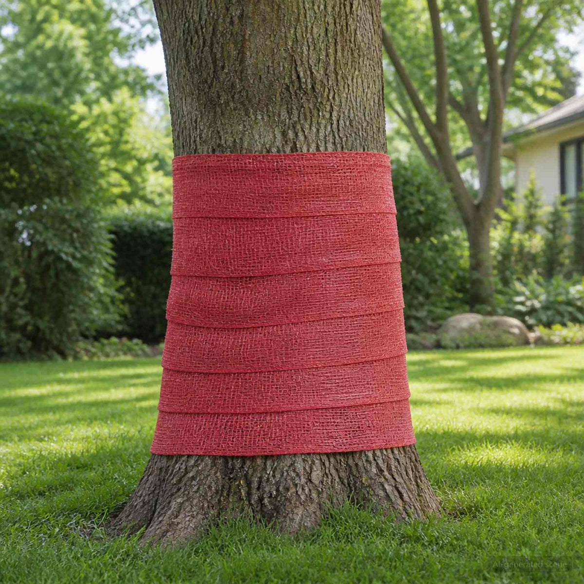 vidaXL Jute Roll 160 x 10000 cm Red 1