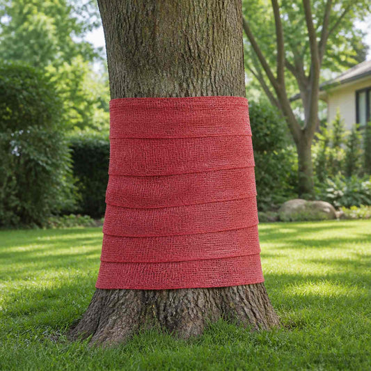 Garden Jute Netting 100% Tossa Jute 180 gsm Red 50 cm – 200 cm 50 cm x 25 m