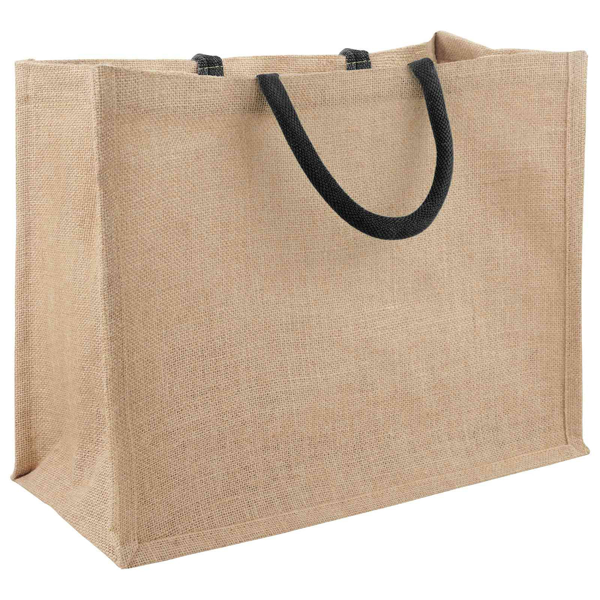 Jute Handbags 42 x 33 x 19 cm Width 42 cm Natural and black