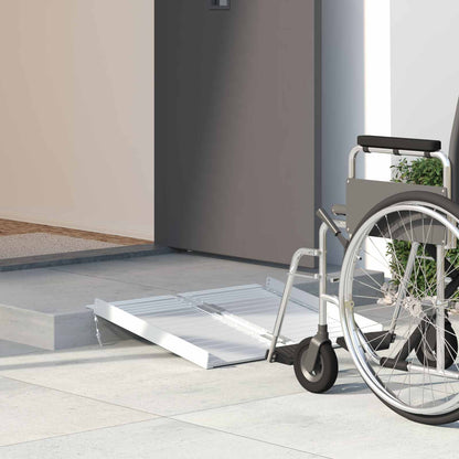 Ramp for Wheelchair 270 kg Silver 270 kg Aluminium 60.5 cm