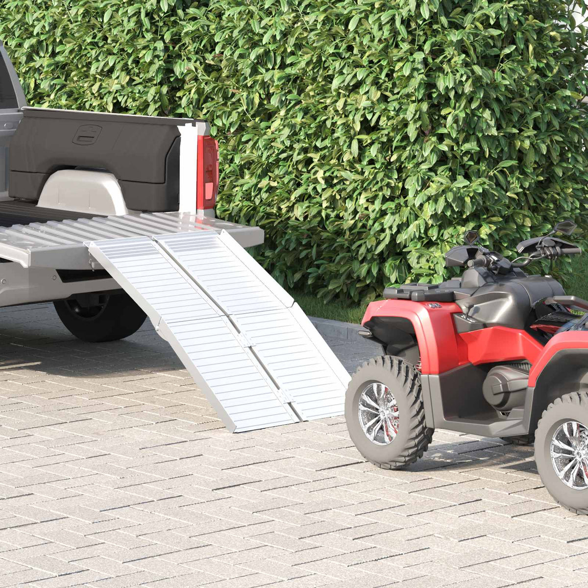 Ramp for Wheelchair 270 kg Silver 270 kg Aluminium 122 cm