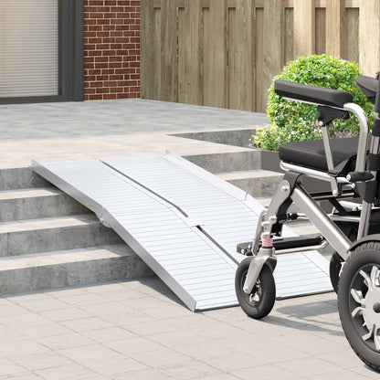 vidaXL Ramp for Wheelchair 270 kg Silver 270 kg Aluminium 3